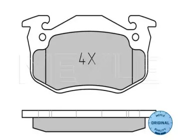 Комплект тормозных колодок (MEYLE: 025 210 9615/W)