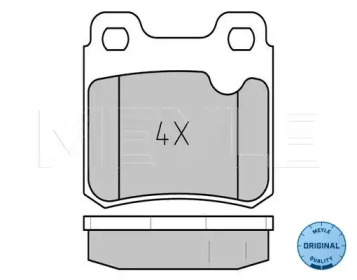 Комплект тормозных колодок (MEYLE: 025 211 4015)