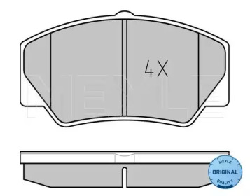 Комплект тормозных колодок (MEYLE: 025 211 4117)