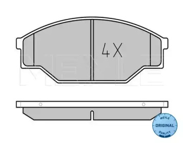 Комплект тормозных колодок (MEYLE: 025 211 5815)