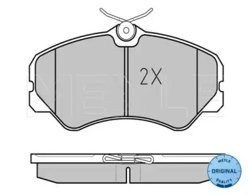Комплект тормозных колодок (MEYLE: 025 212 0519/W)