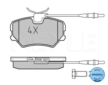 Комплект тормозных колодок (MEYLE: 025 212 0918/W)