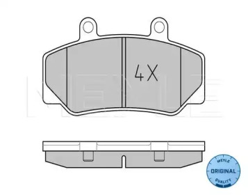 Комплект тормозных колодок (MEYLE: 025 212 3316)
