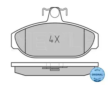 Комплект тормозных колодок (MEYLE: 025 212 6617)