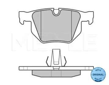 Комплект тормозных колодок (MEYLE: 025 212 8217)