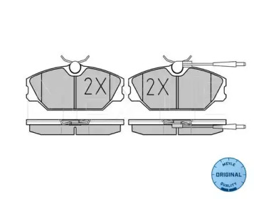 Комплект тормозных колодок (MEYLE: 025 213 8818/W)