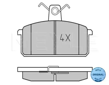 Комплект тормозных колодок (MEYLE: 025 214 1814)