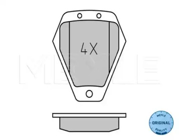Комплект тормозных колодок (MEYLE: 025 214 5418/W)
