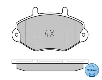 Комплект тормозных колодок (MEYLE: 025 214 6918)