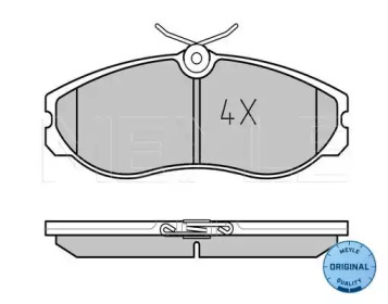 Комплект тормозных колодок (MEYLE: 025 214 8115)