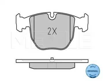Комплект тормозных колодок (MEYLE: 025 214 8619)