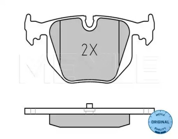 Комплект тормозных колодок (MEYLE: 025 214 8717)