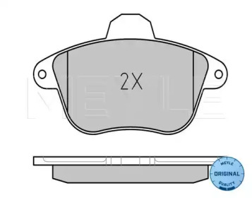 Комплект тормозных колодок (MEYLE: 025 215 0417/W)
