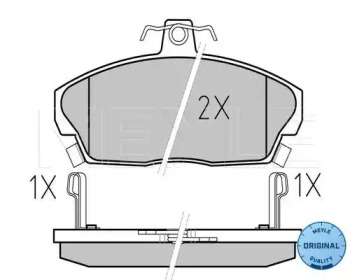 Комплект тормозных колодок (MEYLE: 025 215 1518/W)