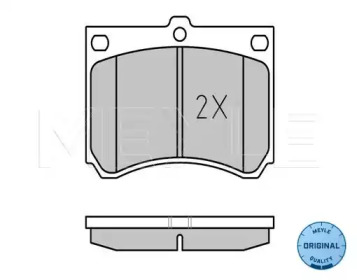 Комплект тормозных колодок (MEYLE: 025 215 3915)