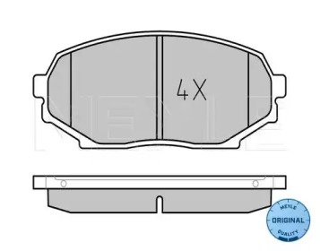 Комплект тормозных колодок (MEYLE: 025 215 5215)