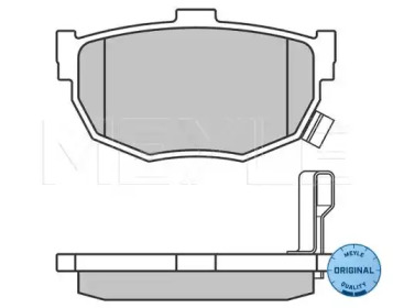 Комплект тормозных колодок (MEYLE: 025 215 5314/W)
