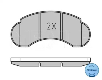 Комплект тормозных колодок (MEYLE: 025 215 7314)