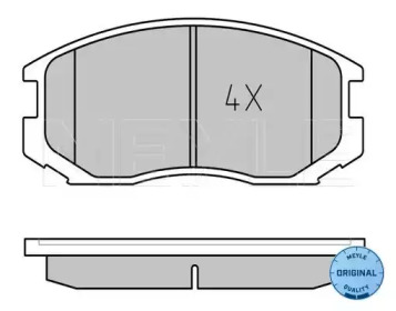 Комплект тормозных колодок (MEYLE: 025 216 5015)