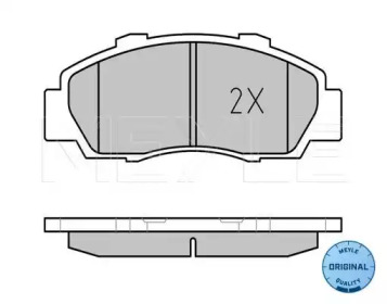 Комплект тормозных колодок (MEYLE: 025 216 5118/W)