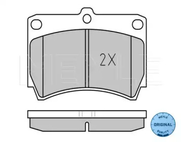 Комплект тормозных колодок (MEYLE: 025 216 5415/W)