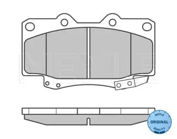 Комплект тормозных колодок (MEYLE: 025 216 7915/W)