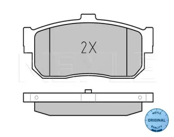 Комплект тормозных колодок (MEYLE: 025 217 1316/W)