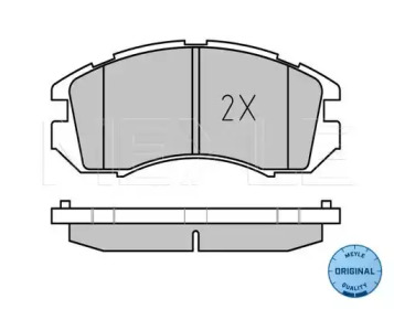 Комплект тормозных колодок (MEYLE: 025 217 2517/W)