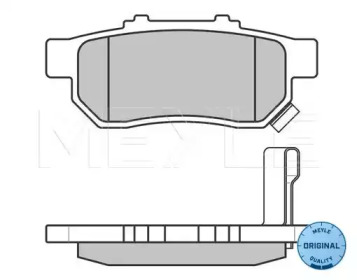 Комплект тормозных колодок (MEYLE: 025 217 3813/W)