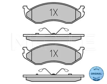 Комплект тормозных колодок (MEYLE: 025 218 2217)