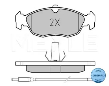 Комплект тормозных колодок (MEYLE: 025 218 2717)