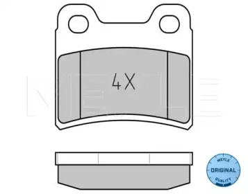 Комплект тормозных колодок (MEYLE: 025 218 3215)