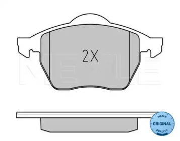 Комплект тормозных колодок (MEYLE: 025 218 4919/W)