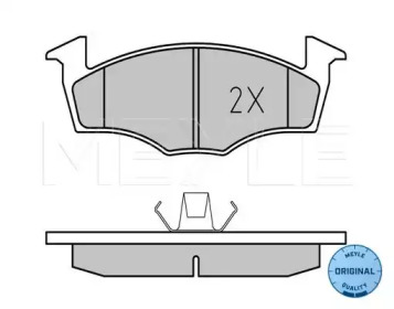Комплект тормозных колодок (MEYLE: 025 218 6615)