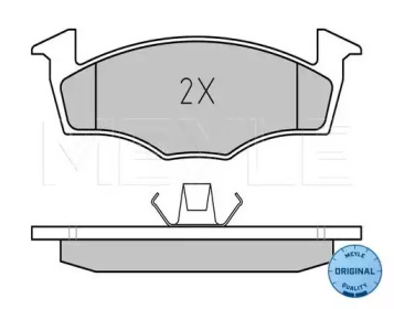 Комплект тормозных колодок (MEYLE: 025 218 6617)