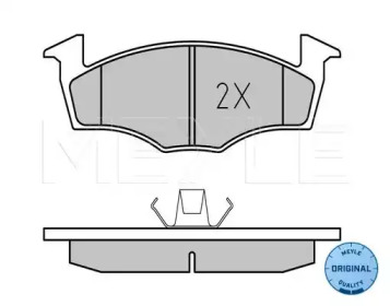 Комплект тормозных колодок (MEYLE: 025 218 6619)
