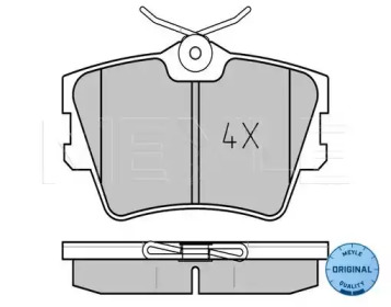 Комплект тормозных колодок (MEYLE: 025 218 8217)