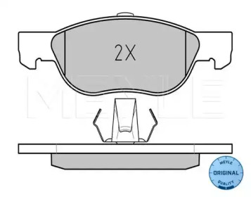 Комплект тормозных колодок (MEYLE: 025 219 2818)
