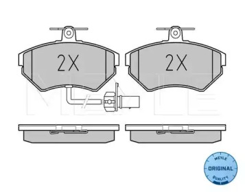 Комплект тормозных колодок (MEYLE: 025 219 4519/W)
