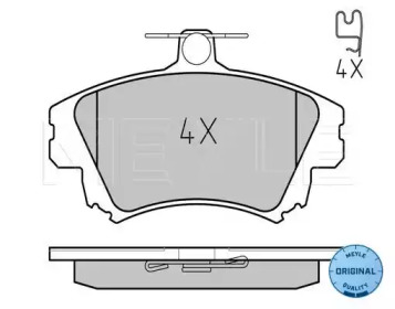 Комплект тормозных колодок (MEYLE: 025 219 8317)