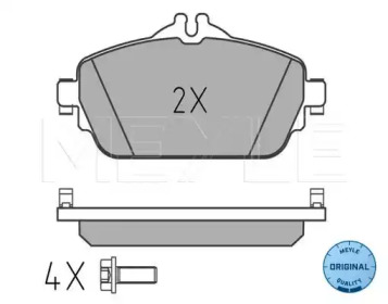 Комплект тормозных колодок (MEYLE: 025 220 3219)