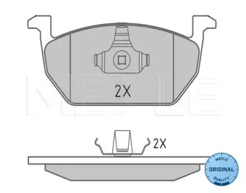 Комплект тормозных колодок (MEYLE: 025 220 3517)