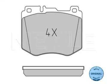 Комплект тормозных колодок (MEYLE: 025 220 4718)