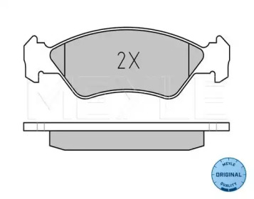 Комплект тормозных колодок (MEYLE: 025 231 0217)