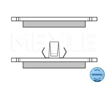 Комплект тормозных колодок (MEYLE: 025 231 0315)