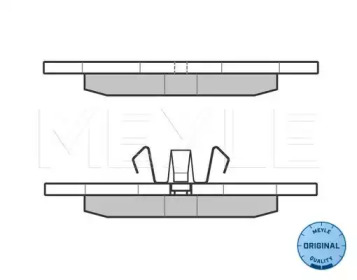 Комплект тормозных колодок (MEYLE: 025 231 1218)