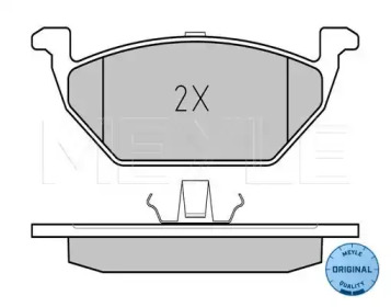 Комплект тормозных колодок (MEYLE: 025 231 3019/A)