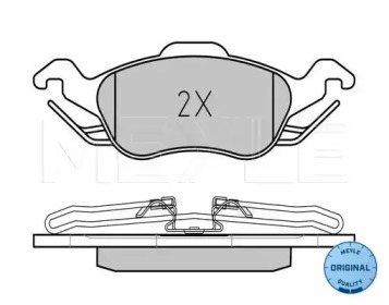 Комплект тормозных колодок (MEYLE: 025 231 5419)