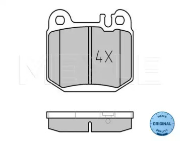 Комплект тормозных колодок (MEYLE: 025 231 5716)