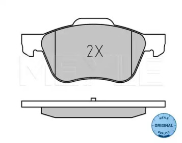 Комплект тормозных колодок (MEYLE: 025 231 6017)